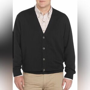 Harbor Bay Men's Classic Black Cardigan